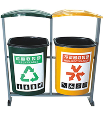 A57玻璃钢分类垃圾箱