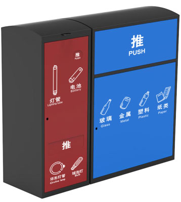 C719不锈钢垃圾分类收集箱