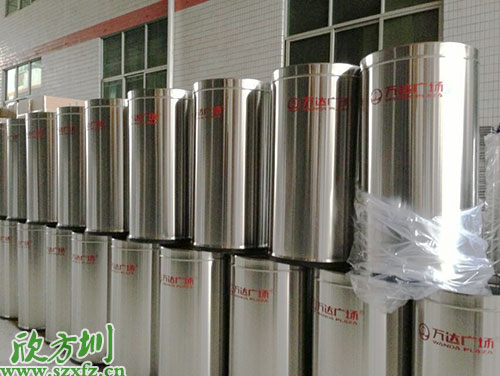 欣方圳定制不锈钢垃圾桶服务于佛山万达广场