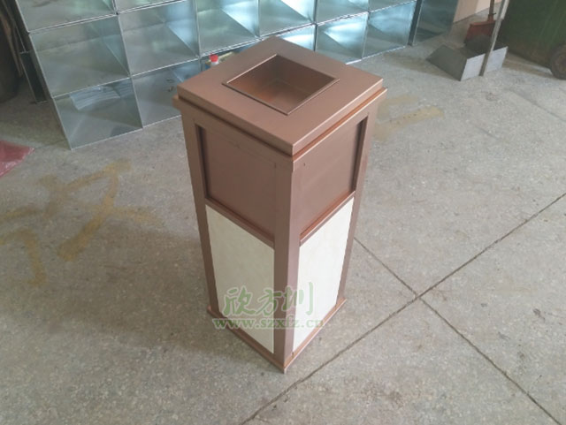 钛金垃圾桶厂家 让成都广场更绚丽