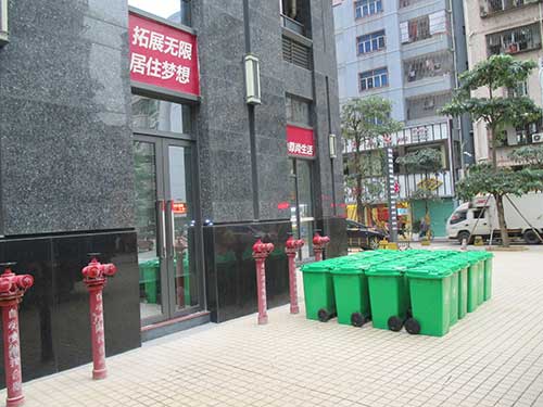 阳江物业小区塑料垃圾箱的优点