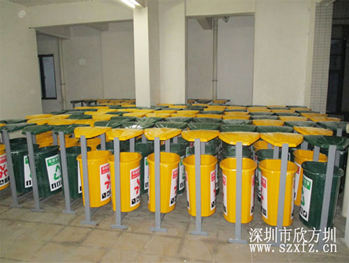 东莞安民物业订购欣方圳垃圾桶