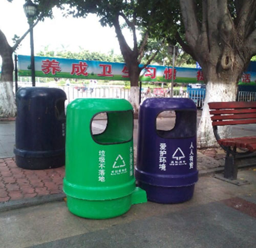 欣方圳玻璃钢垃圾桶 投放佛山街道