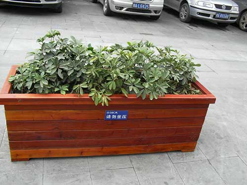 欣方圳景观花盆安装赤壁城市广场