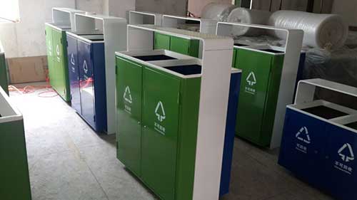 欣方圳分类垃圾桶投放广东梅州街道