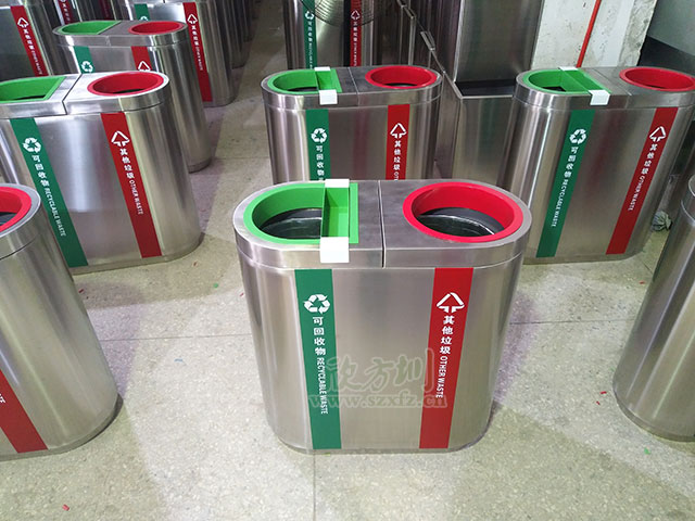 机场精品不锈钢垃圾桶-机场垃圾桶厂家