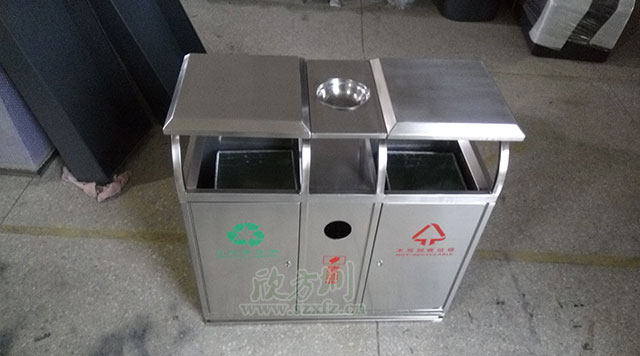 不锈钢分类环保垃圾桶