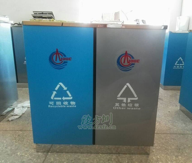 欣方圳户外钢制垃圾桶 耐高温抗腐蚀