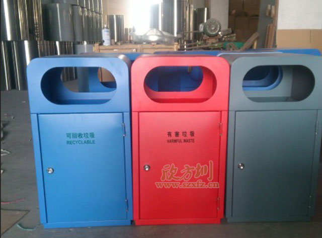  欣方圳钢制垃圾桶 入驻重庆垃圾桶市场