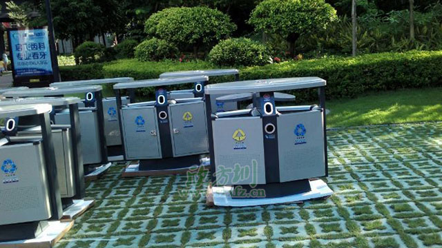欣方圳垃圾桶厂家 为重庆江北区定制精品垃圾桶