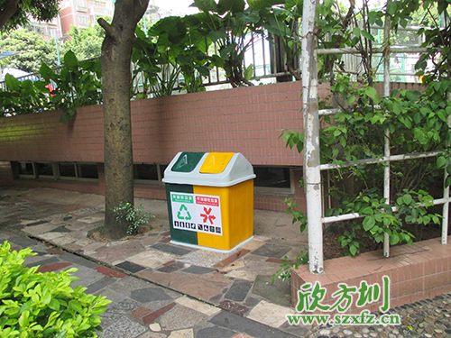 炎炎夏季，玻璃钢垃圾桶为清远市街道带来点点绿意