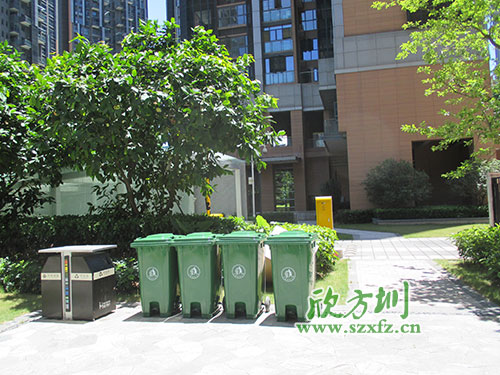 欣方圳为河源小区配套塑料环保垃圾桶