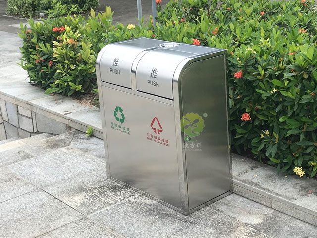 环保分类垃圾桶-不锈钢分类环保垃圾桶厂家