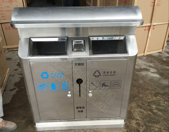 不锈钢果皮箱生产图片
