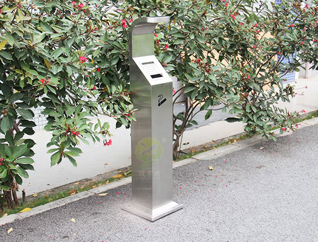 室内不锈钢灭烟柱-室内烟蒂收集桶