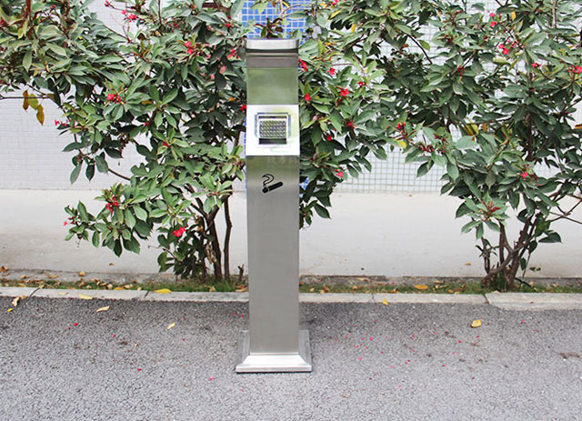 室内不锈钢灭烟柱-室内烟蒂收集桶