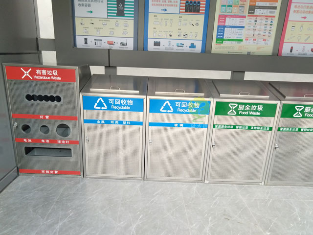 深圳葵涌官湖城中村社区垃圾分类收集站