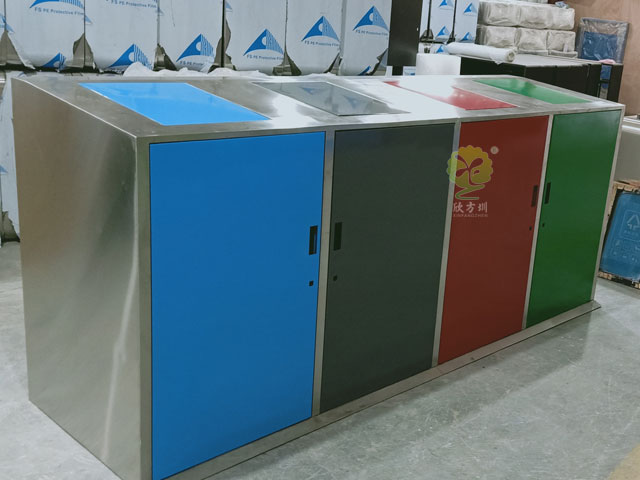 社区户外大容量四分类垃圾桶