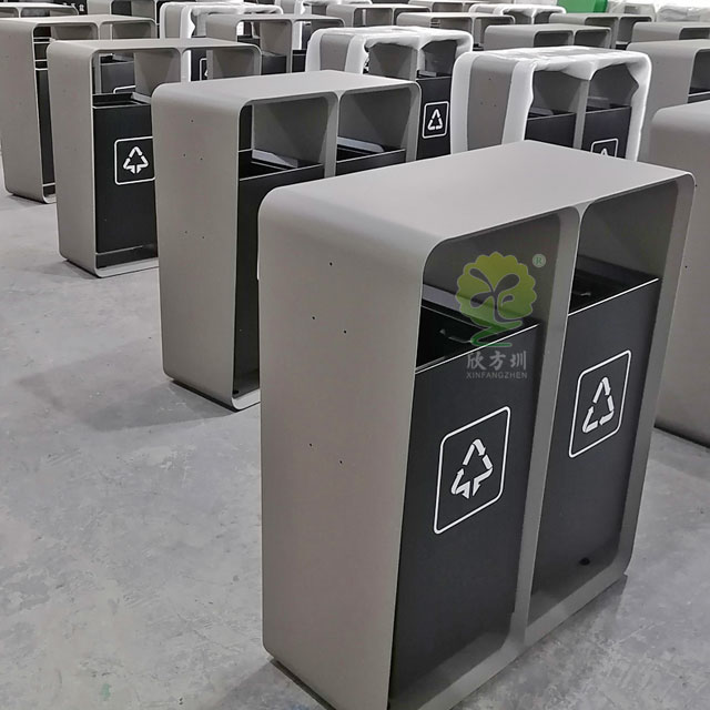 提升公共空间品质，深圳金属垃圾桶助你一臂之力