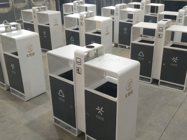 福建漳州商业街户外高档分类果皮垃圾桶