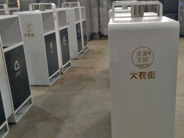 福建漳州商业街户外高档分类果皮垃圾桶
