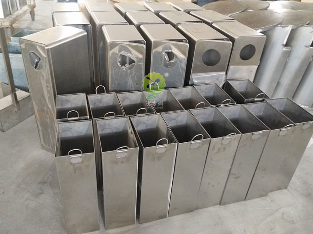 户外五分类垃圾箱-不锈钢户外组合垃圾箱批发厂家