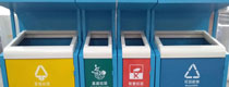 商业街户外4分类果皮箱投口细节图