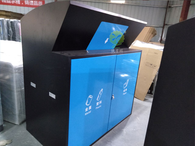 大型果皮桶-社区大容量金属果皮桶厂家定制
