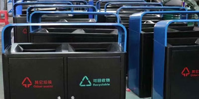 商业街高档精品垃圾桶厂家批量生产图