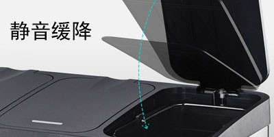 30L45L小区酒店脚踏不锈钢室内分类垃圾桶