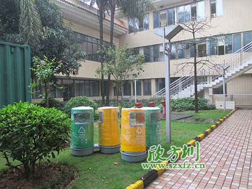 韶关物业分类玻璃钢垃圾桶，提升社区好环境。