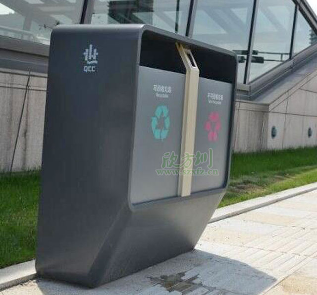 欣方圳户外垃圾桶 落户首都北京高档小区
