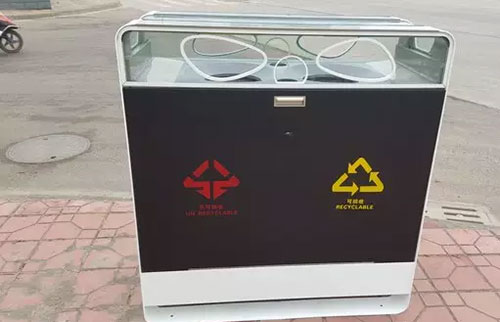 成都高大上果皮箱：有WiFi，靠太阳能工作