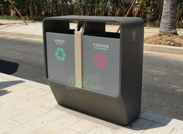 欣方圳户外垃圾桶 落户首都北京高档小区