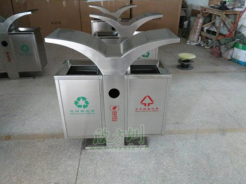 欣方圳定制不锈钢垃圾桶生产流程图览