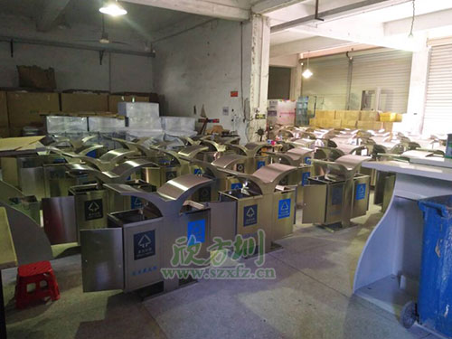 欣方圳定制不锈钢垃圾桶生产流程图览