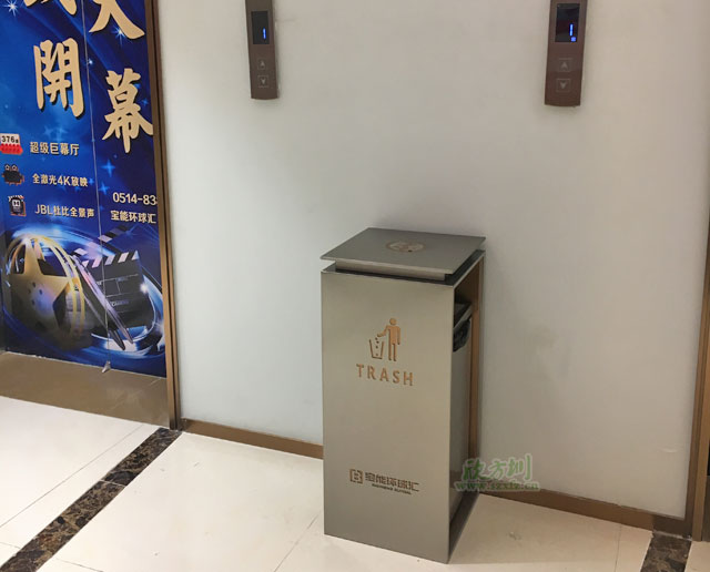 江苏仪征商场室内不锈钢垃圾桶高档美观
