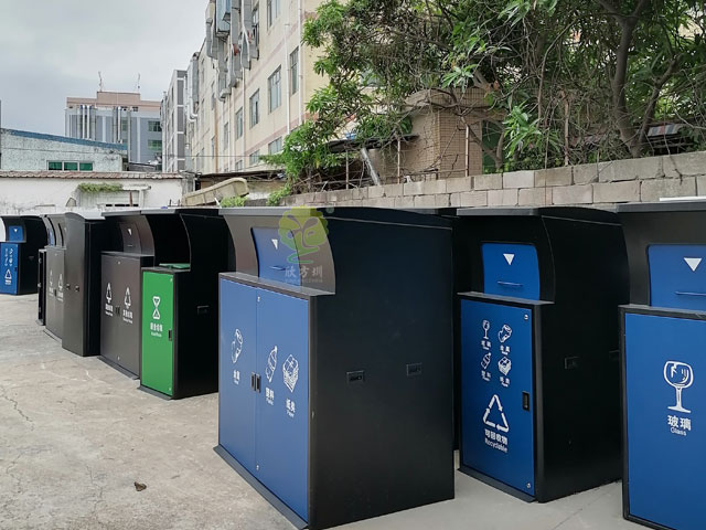 深圳小区垃圾分类投放点生活垃圾收集容器