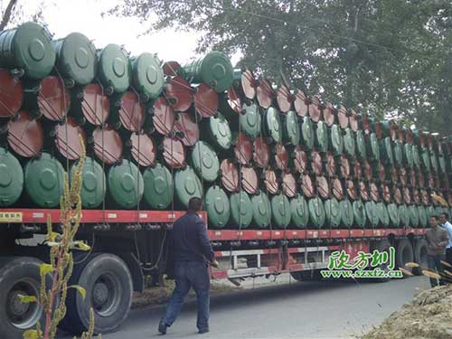江西瑞金工业园批量订购欣方圳N06环卫挂车垃圾桶