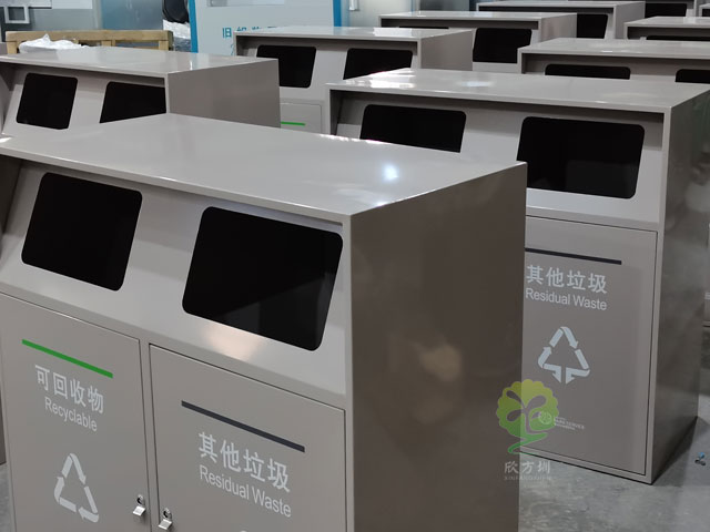 提升公共空间品质，深圳金属垃圾桶助你一臂之力