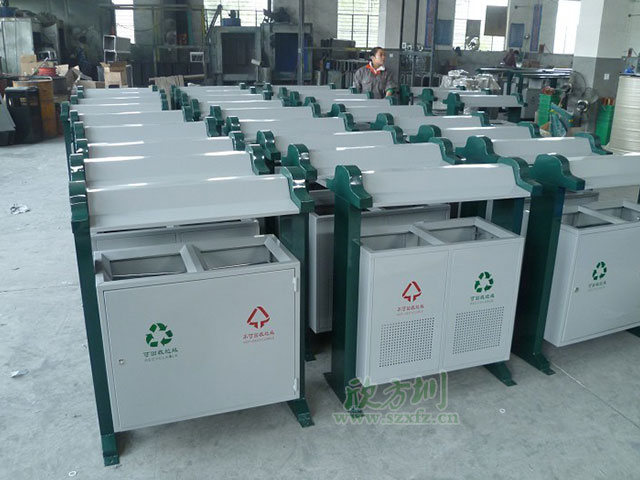 欣方圳垃圾桶厂家 深圳钢制垃圾桶好厂家