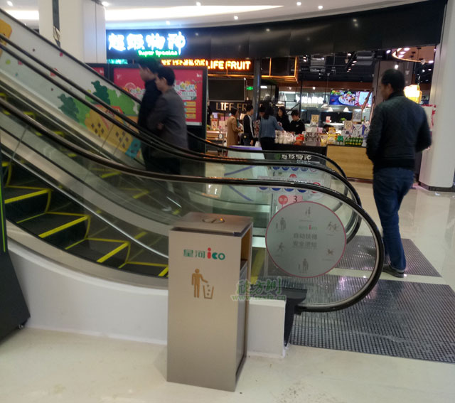 高档室内不锈钢垃圾桶助龙岗星河iCO盛大开业