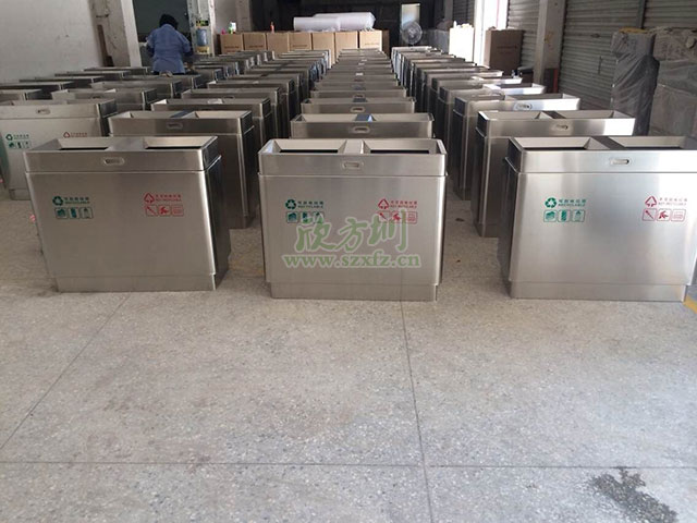  欣方圳不锈钢垃圾桶 服务湖北荆州商场用户